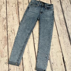 INDIGO REIN Skinny Jeans Stretch Acid Wash-5 Juniors